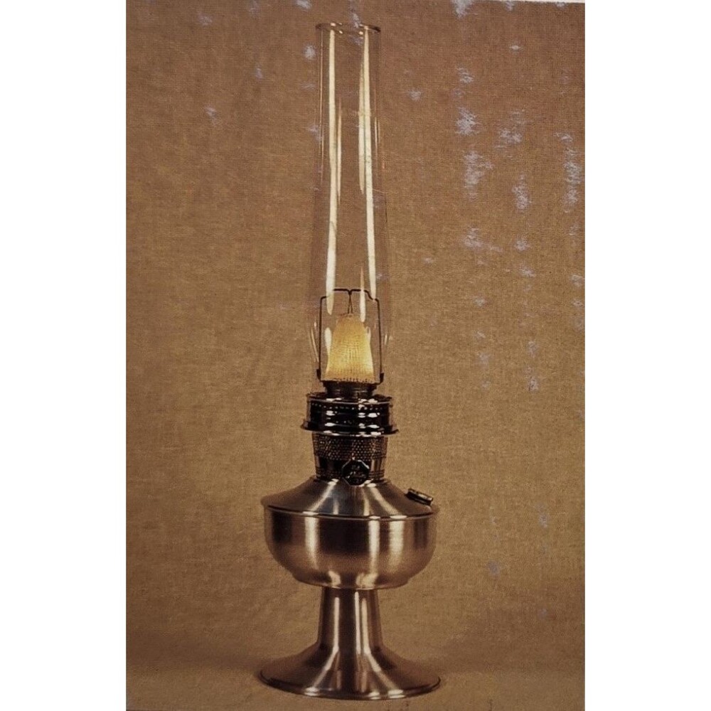Vintage Open Box Aladdin B139 Aluminum Table Incandescent Oil Lamp Complete SET